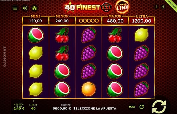 jugar a la slot 40 Finest XXL Flaming Link