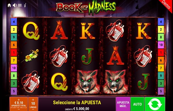 jugar a la slot Book of Madness