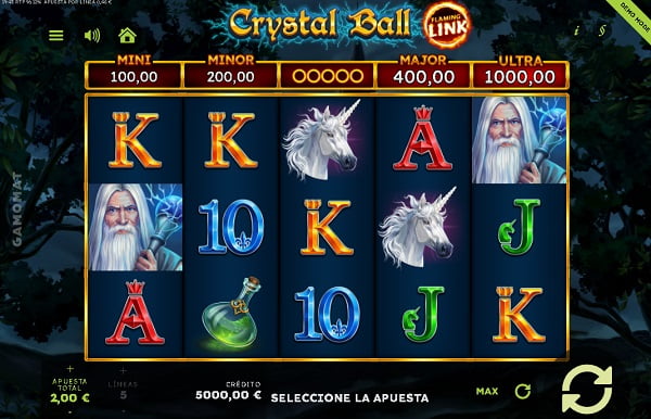jugar a la slot Crystal Ball Flaming Link