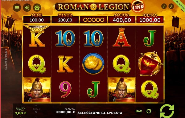 jugar a la slot Roman Legion Flaming Link