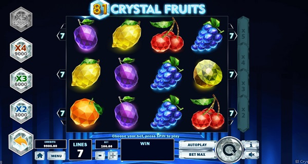 Jugar gratis 81 crystal fruits