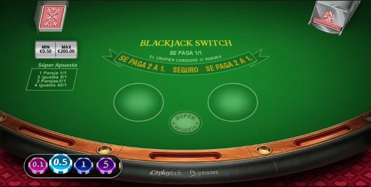 Pantallazo de Demo Blackjack 21 switch en Casino Goldenpark