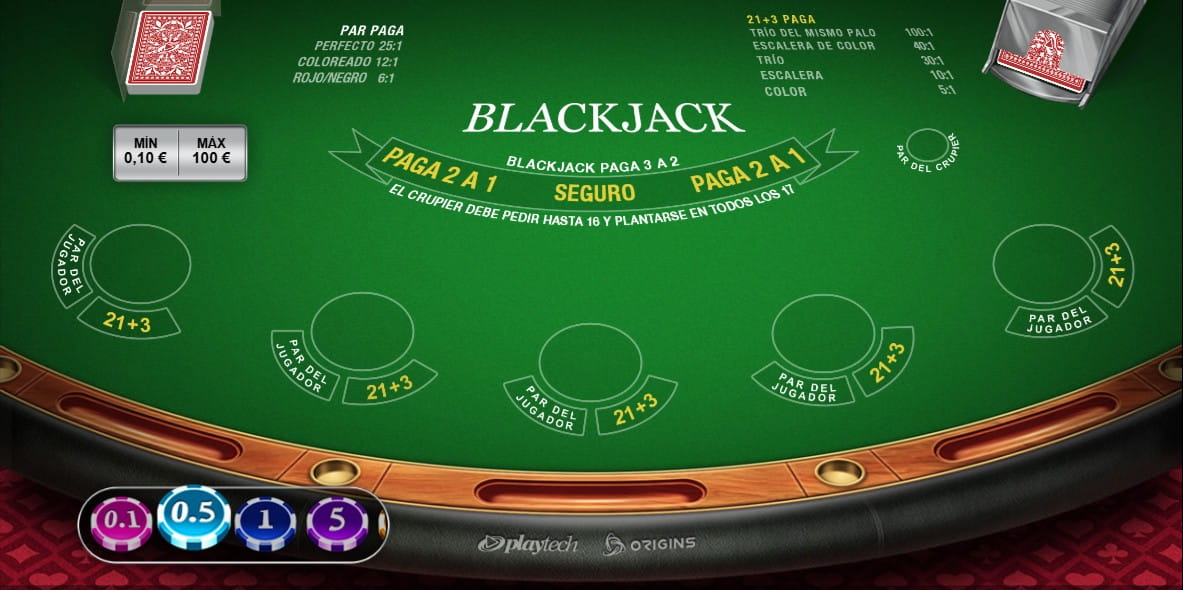 Pantallazo de Demo Blackjack premium en Casino Goldenpark