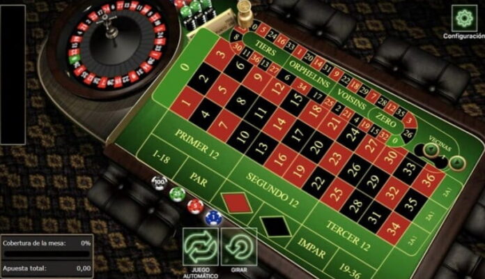 Pantallazo de Ruleta Europea versión demo en 888 casino