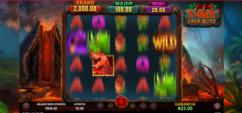 SLOTS-CON-WALKING-WILDS-T-Rex-Lava
