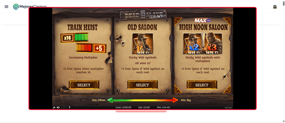 Cómo jugar slots con sticky wilds en Mejorescasinos.Com - Paso 4