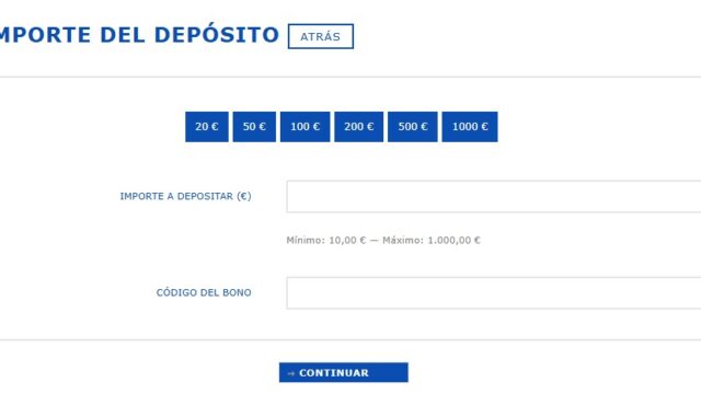 Como hacer un depósito en Lowen Play Casino