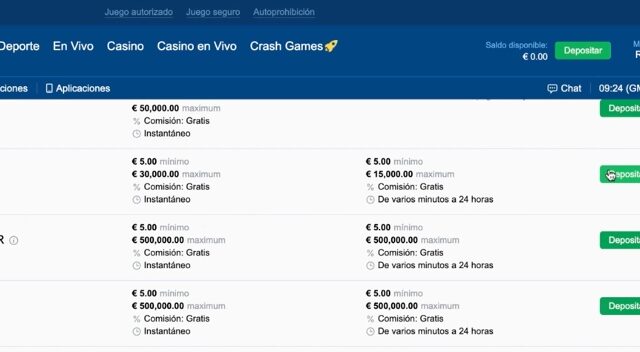 Como hacer un deposito en Marathonbet
