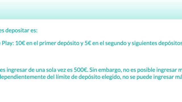 Cómo hacer un depósito en Tombola Casino