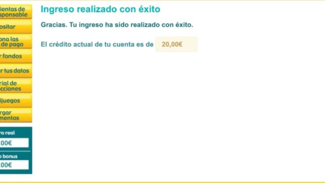 Cómo hacer un depósito en Tombola Casino