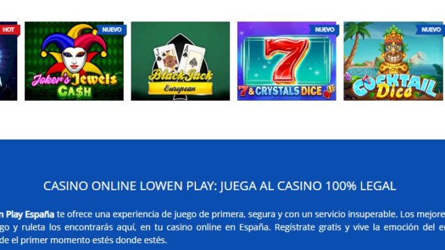 Impresión Final de Lowen Play Casino