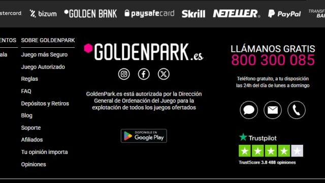 Primera Impresión sobre Goldenpark Casino