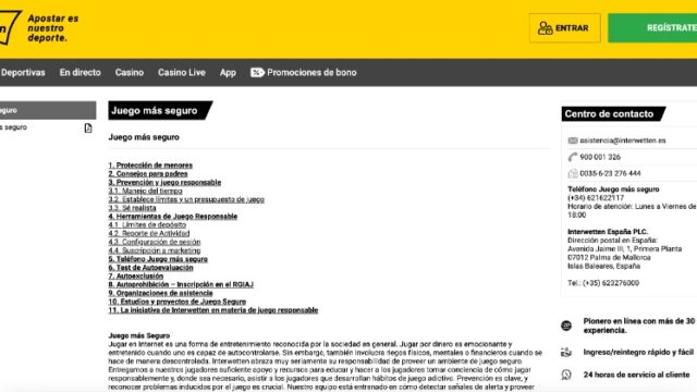 Primeras impresiones sobre el casino de Interwetten