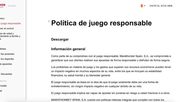 Primeras impresiones de Marathonbet Casino