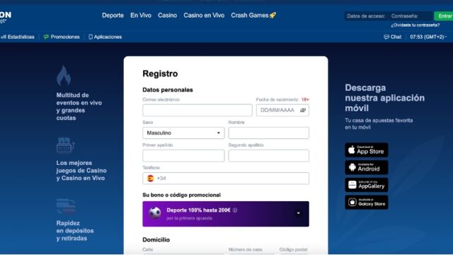 Como hacer el registro en Marathonbet