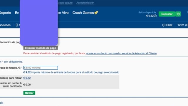Como hacer un retiro en Marathonbet