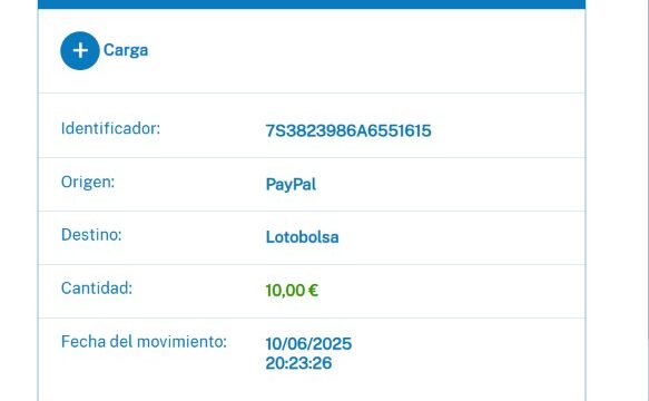 Hacer un Depósito en Loterias y apuestas de Estado