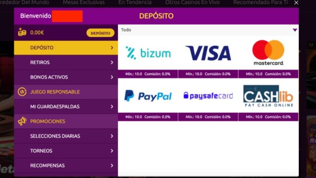 Como hacer un Depósito en Slots Magic