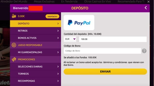 Como hacer un Depósito en Slots Magic