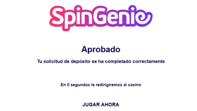 como hacer un depósito en Spingenie casino
