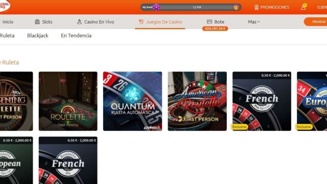Experiencia de Juego en BacanaPlay casino