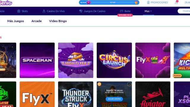 Experiencia de Juego en Spingenie Casino