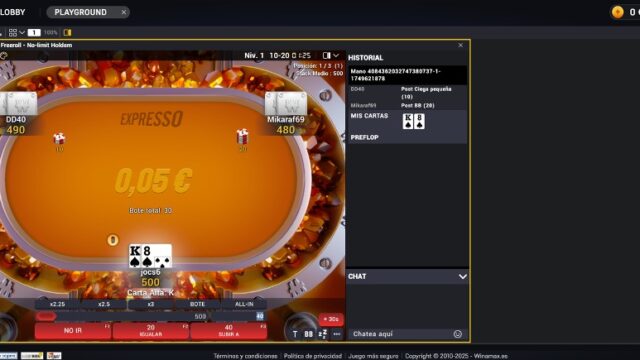Juegos de poker disponibles en Winamax