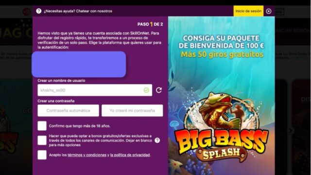 Como crear una cuenta en Slots Magic