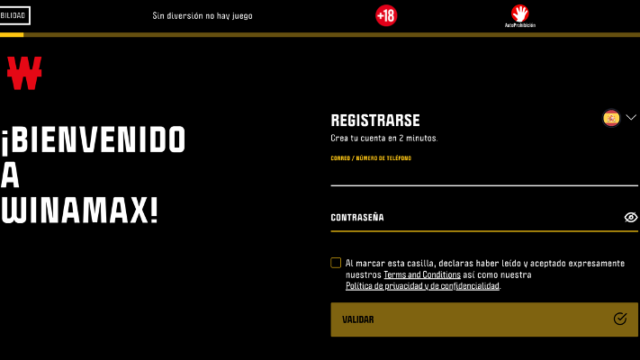 Como registrarme en Winamax
