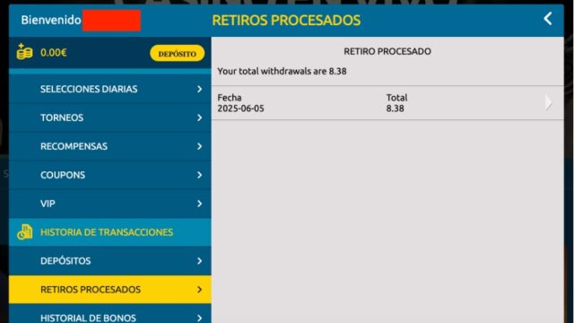 Como hacer un retiro en EUcasino