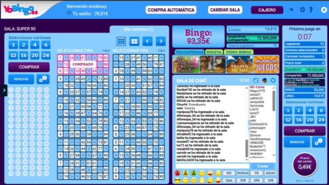 juegos de caisno en vivo de YoBingo