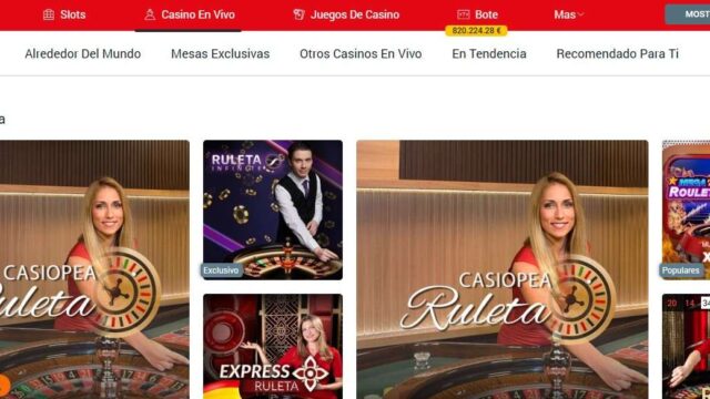 juegos de casino en vivo en Genting casino