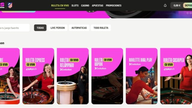 Juegos de casino en vivo en Yaass Casino