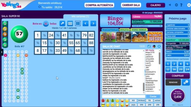juegos de caisno en vivo de YoBingo