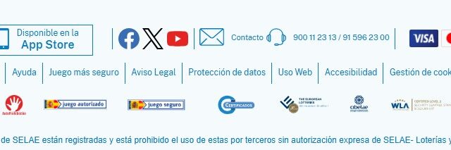 primera impresión de la web de loteria y apuestas del estado