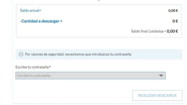 Hacer un retiro en la web de Loterias y apuestas del estado