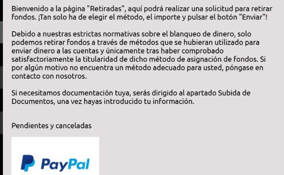 hacer un Retiro en LordPing casino