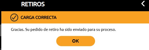 hacer un Retiro en LordPing casino