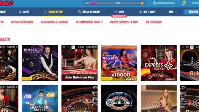 juegos de casino en vivo de PlayJango