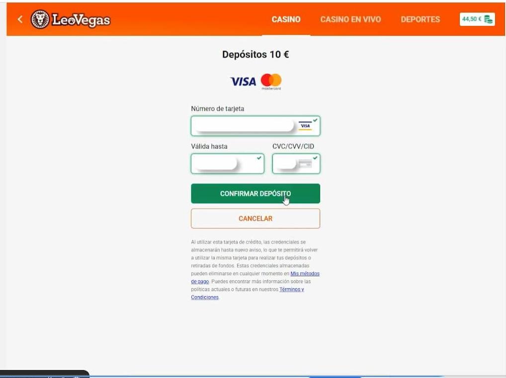 Paso 3. Introduce datos de la tarjeta