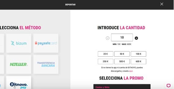 Paso 2. Seleccionar Bitnovo Pay