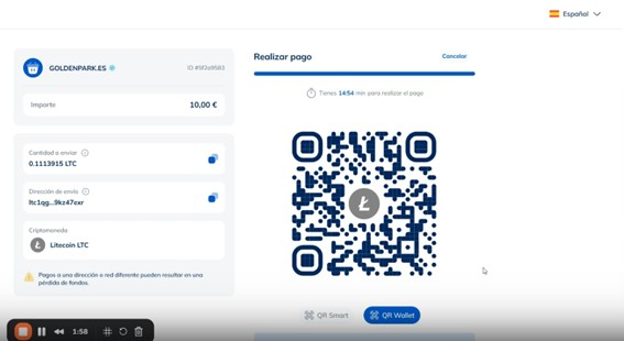 Paso 5. Escanea el QR con tu wallet