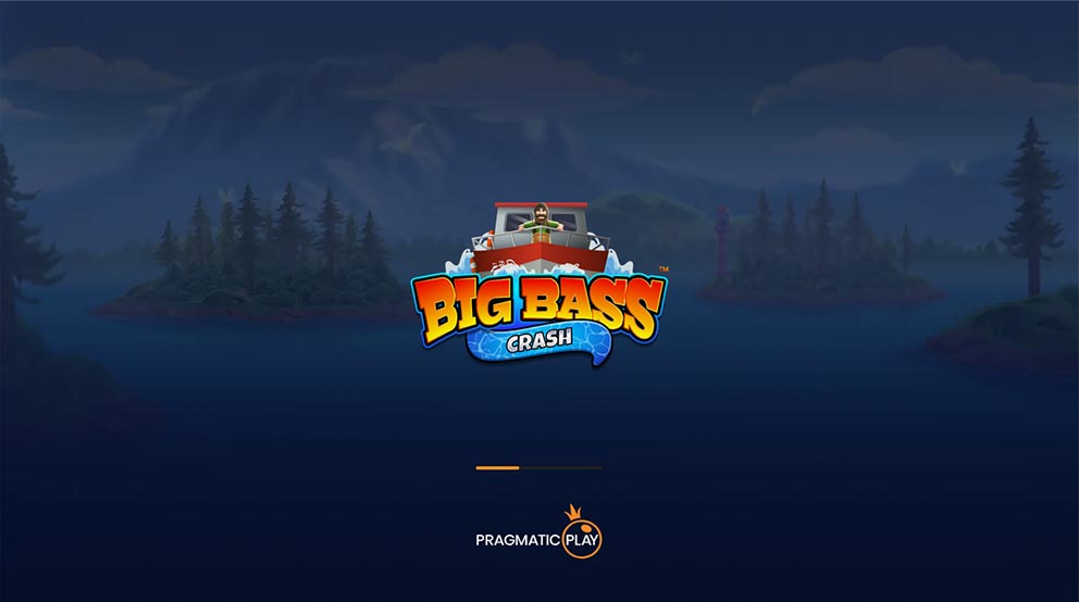 Pantalla de inicio que se muestra al comenzar a jugar a Big Bass Crash por dinero real
