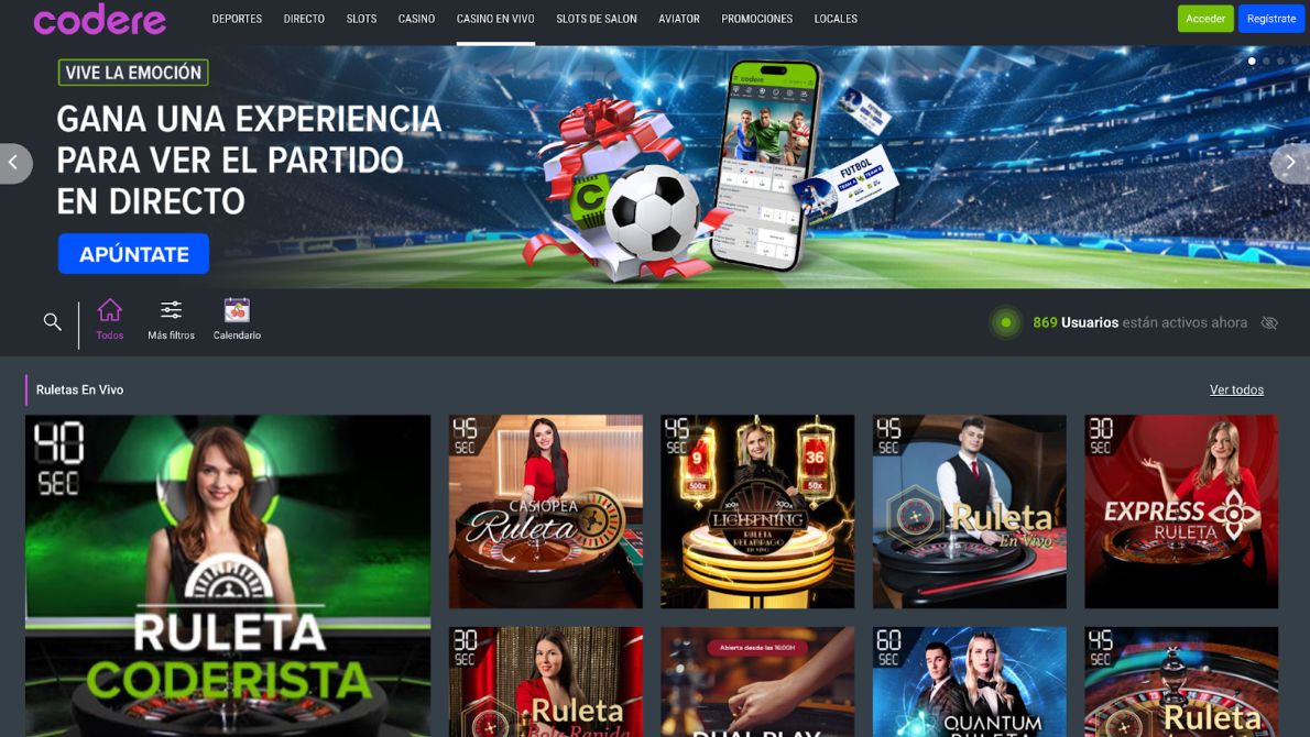 Juega en Codere a la ruleta