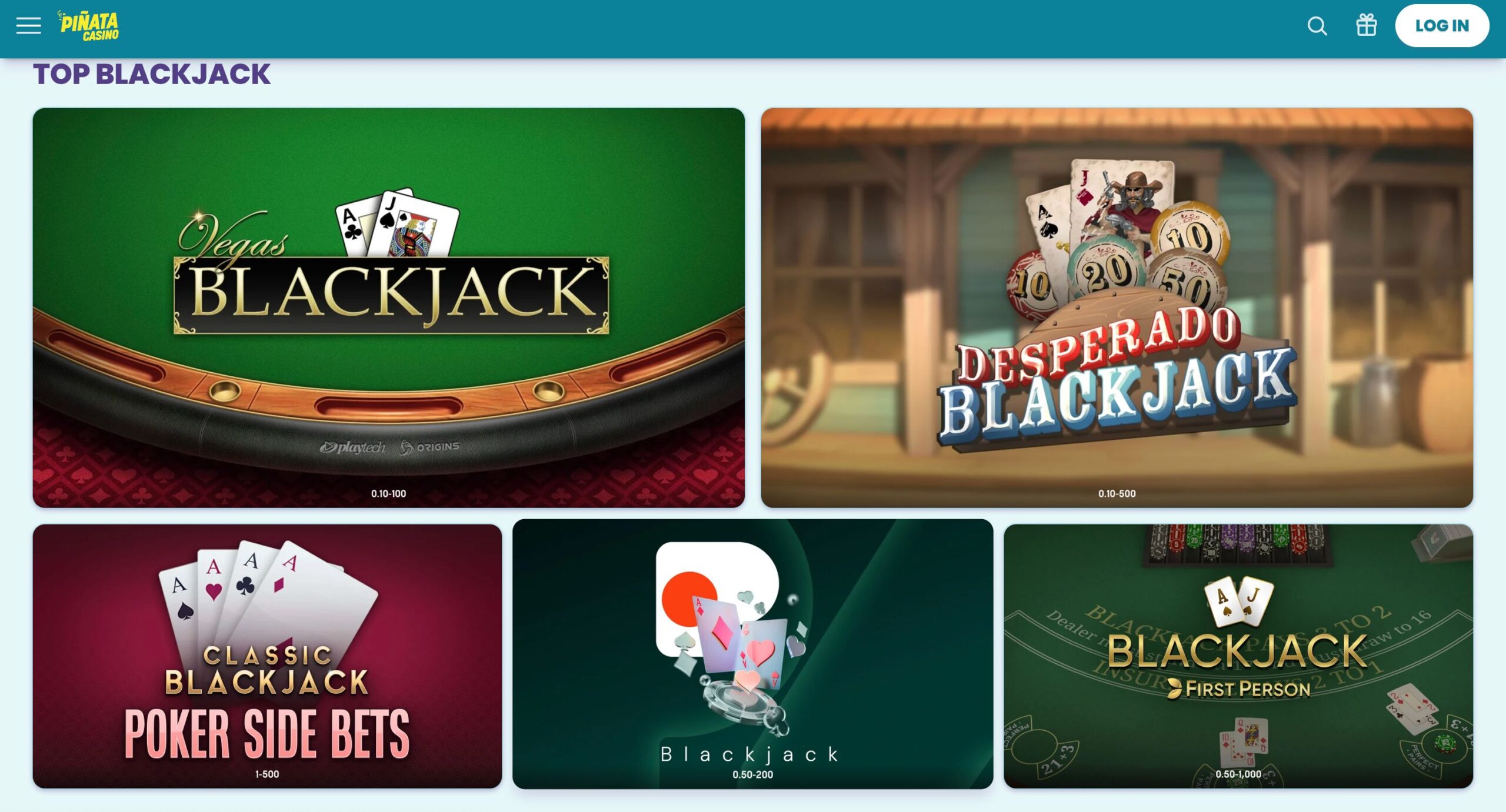 Piñata casino Blackjack