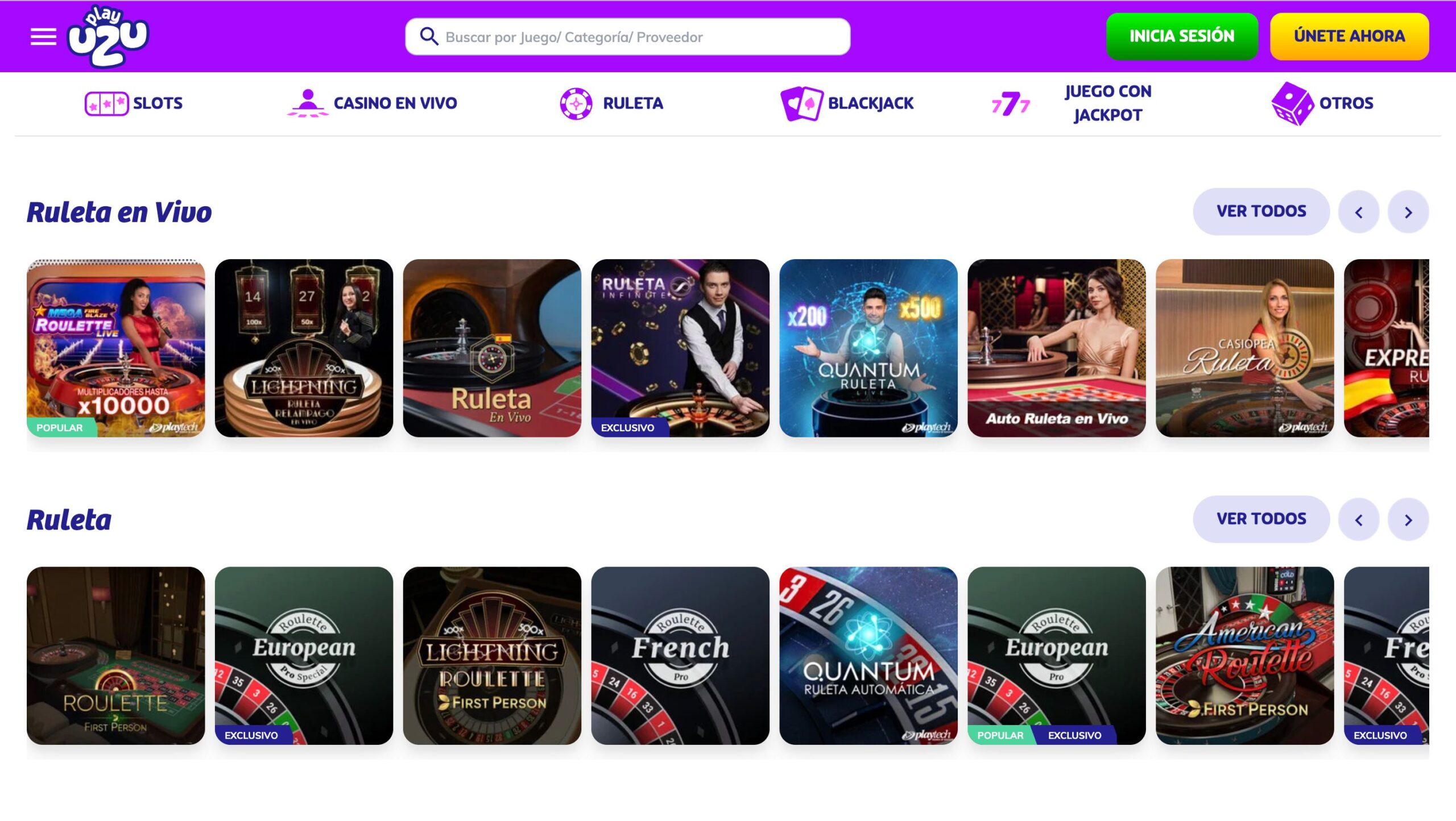 Juega a la ruleta en Play Uzu