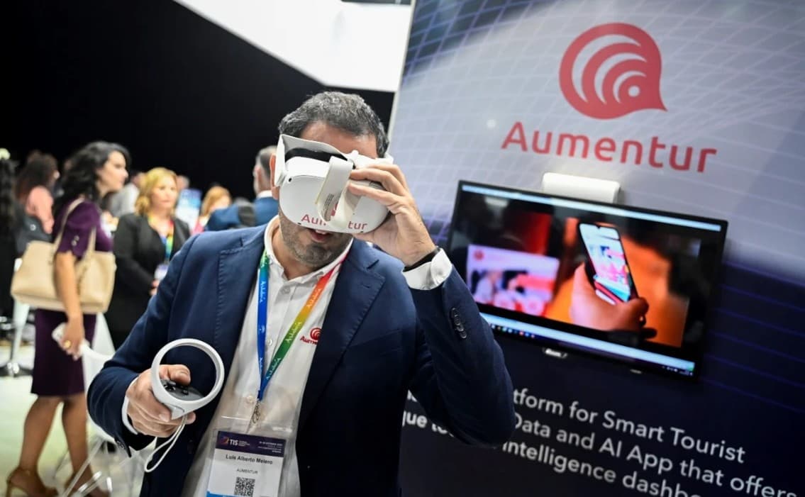 Experiencia gafas virtuales viaje inteligente digital