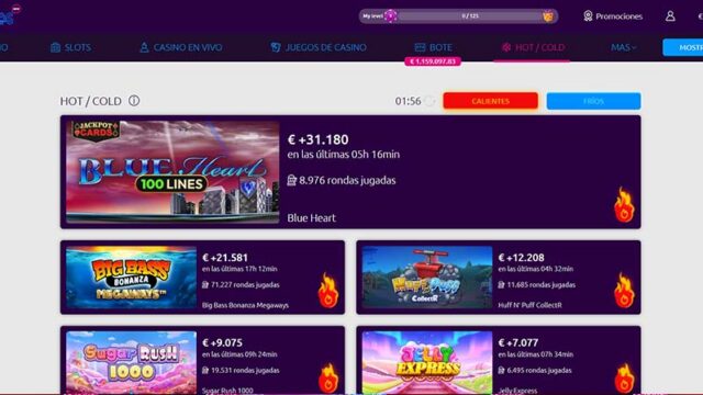 Lucky Vegas juegos que más tocan