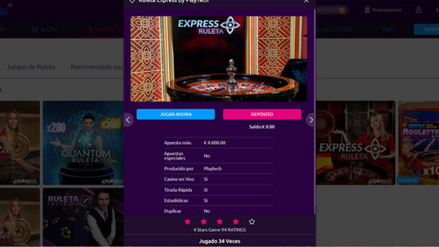 Ruleta live Lucky Vegas