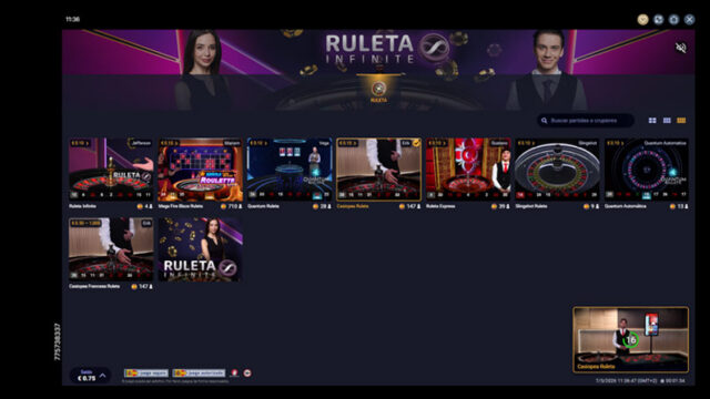 Ruleta en Vivo en Prime Casino. Hay disponibles más de 12 mesas de los desarrolladores Playtech y Evolution